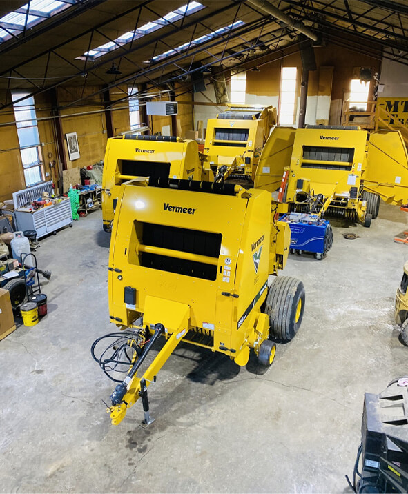 Vermeer Equipment in the shop